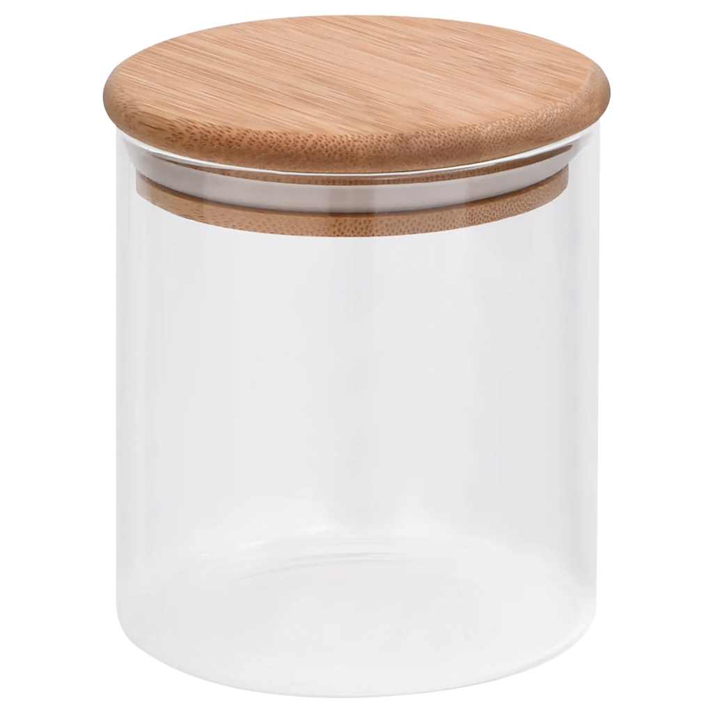 Thumbnail - vidaXL Vorratsgläser mit Bambusdeckel 10 Stk. 600 ml