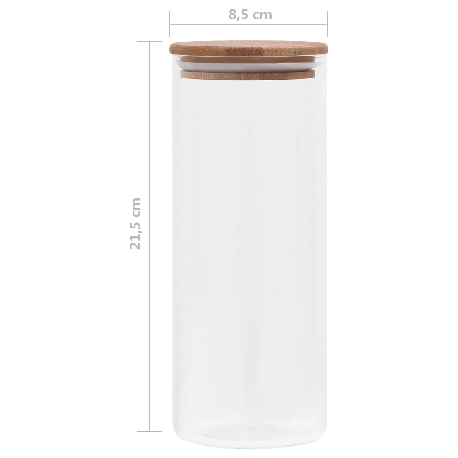 Glazen Jar 10 pcs Doorzichtig 8,5 x 8,5 x 21,5 cm Glas image 7