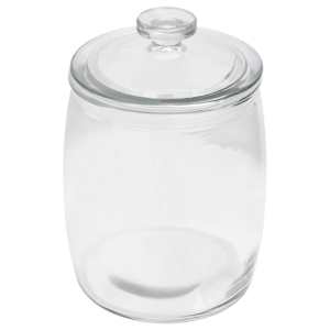 vidaXL Βάζα 2 τεμ. 2000 ml Γυάλινα με Καπάκι