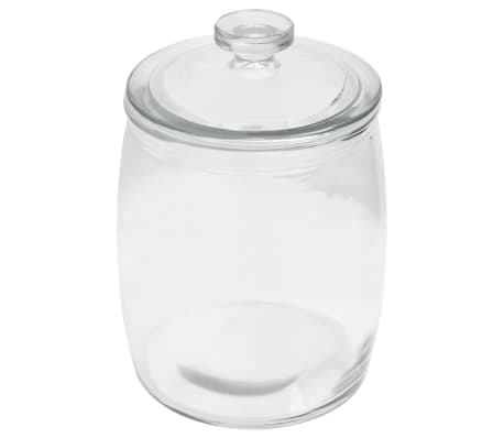 vidaXL Frascos de vidro com tampas 4 pcs 2000 ml