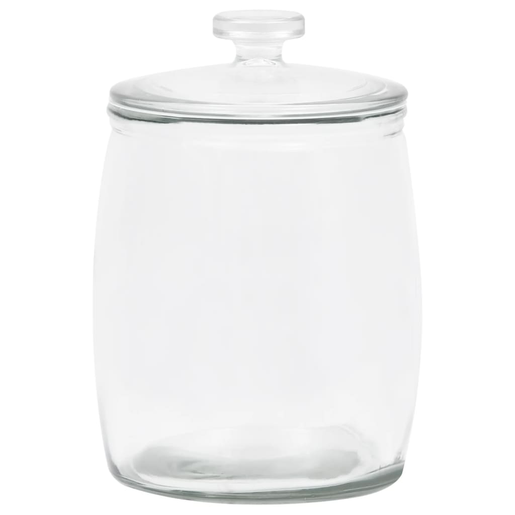 vidaXL Pots de conservation en verre avec couvercle 2 pcs 8000 ml