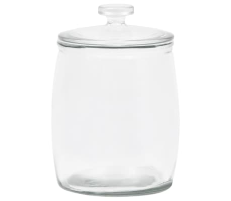 vidaXL Storage Glass Jars with Lid 2 pcs 8000 ml