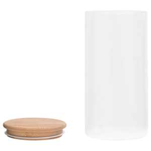 Skleněné dózy s bambusovým víčkem 4 ks 1200 ml - obrázek 4