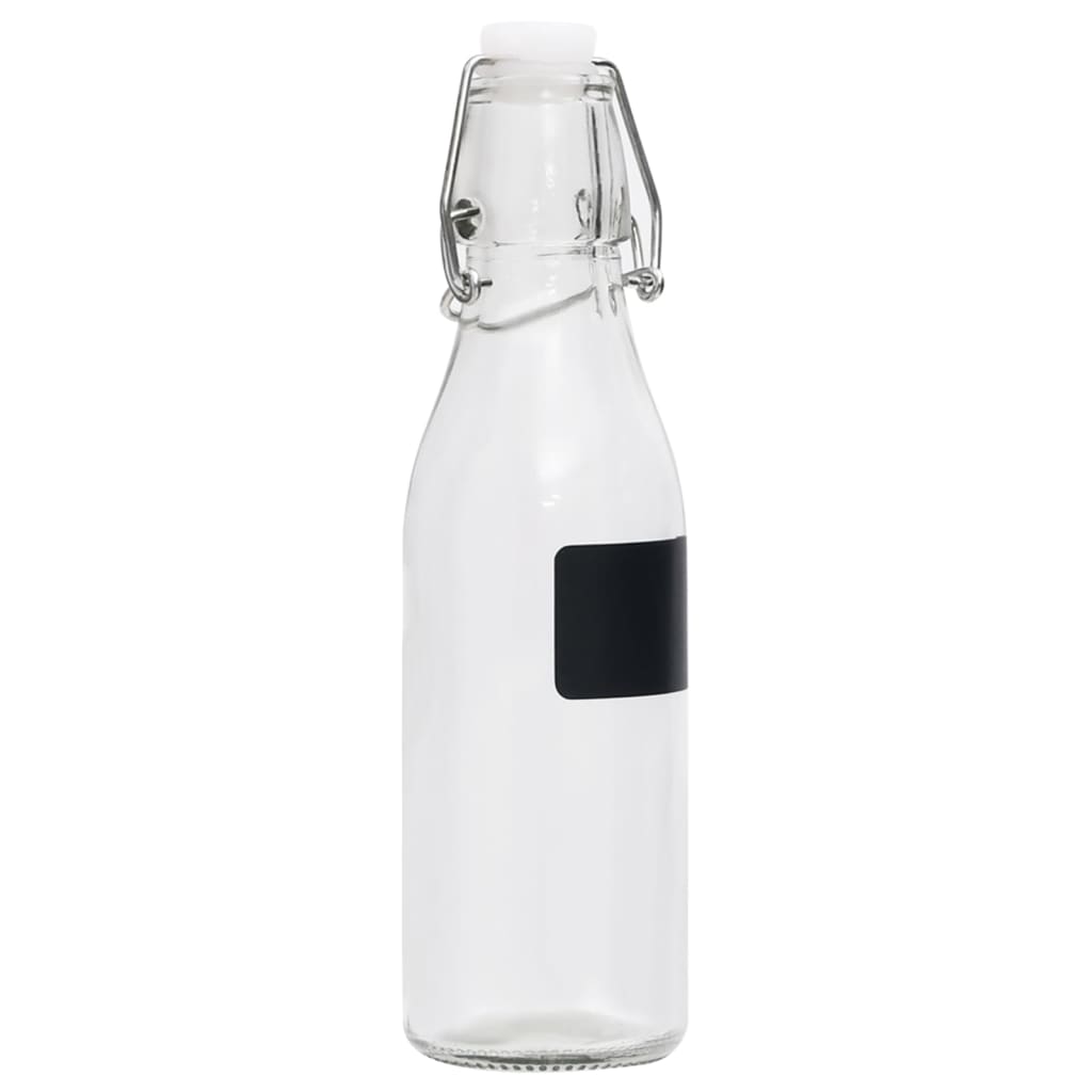 vidaXL Szklane butelki okrągłe z zamknięciem pałąkowym, 12 szt, 250 ml