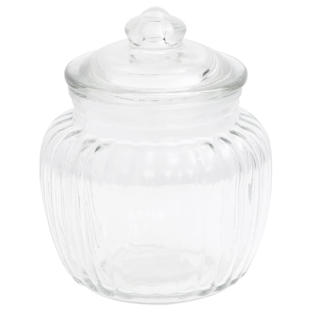 vidaXL Storage Jars 12 pcs 500 ml Glass