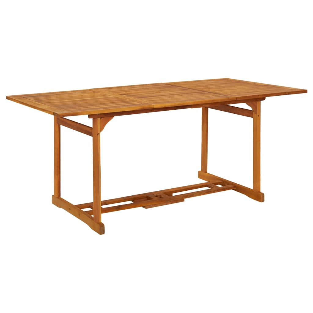 Garden Dining Table 180x90x75 cm Solid Acacia Wood