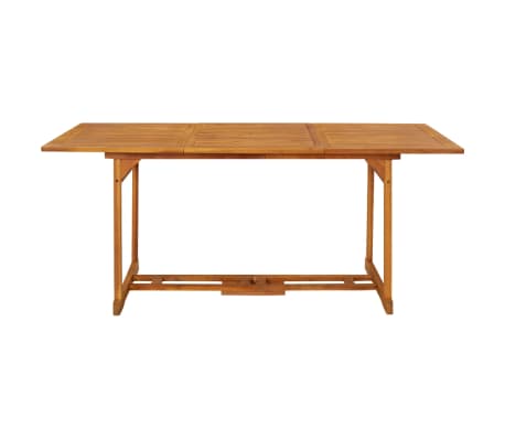 vidaXL Tuintafel 180x90x75 cm massief acaciahout
