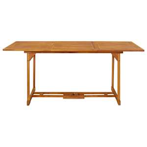 vidaXL Tuintafel 180x90x75 cm massief acaciahout