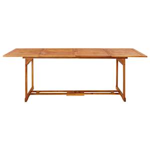 Zahradní jídelní stůl 220 x 90 x 75 cm masivní akáciové dřevo - obrázek 2