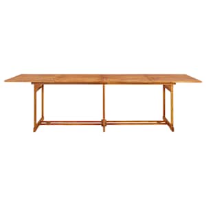 Zahradní jídelní stůl 280 x 90 x 75 cm masivní akáciové dřevo - obrázek 2