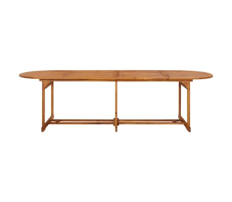 vidaXL Table à dîner de jardin 280x90x75 cm Bois d'acacia massif