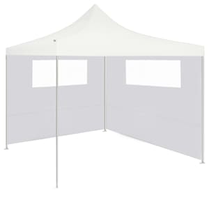 Boční stěna k party stanu s okny 6 x 2 m bílá - obrázek 2