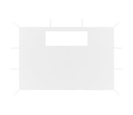 vidaXL Parois lat&eacute;rales de belv&eacute;d&egrave;re avec fen&ecirc;tres 2 pcs Blanc