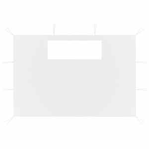 vidaXL Parois lat&eacute;rales de belv&eacute;d&egrave;re avec fen&ecirc;tres 2 pcs Blanc