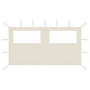 3070421  Gazebo Sidewall with Windows 4x2 m Cream (315310)
