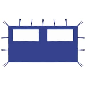 Stranica za paviljon z okni 4x2 m modra