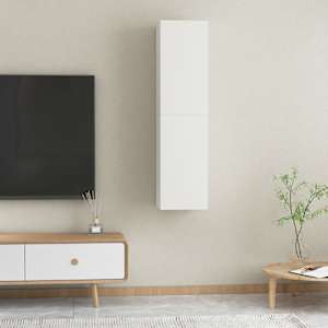 TV omarica 2 kosa bela 30,5x30x60 cm inženirski les