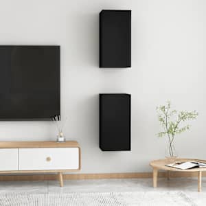 TV stolky 2 ks černé 30,5x30x60 cm kompozitní dřevo - obrázek 4