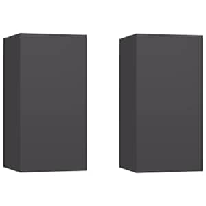 TV stolky 2 ks šedé 30,5x30x60 cm kompozitní dřevo - obrázek 2
