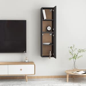 TV stolky 2 ks šedé 30,5x30x60 cm kompozitní dřevo - obrázek 6