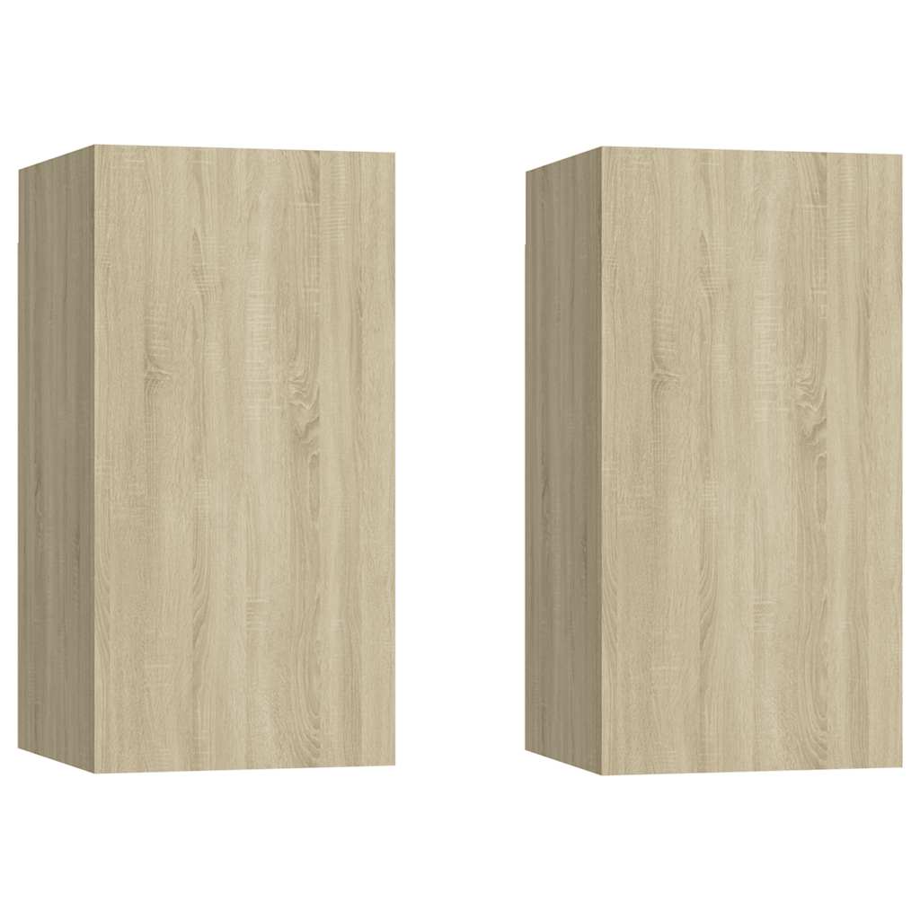 

vidaXL TV Cabinets 2 pcs Sonoma Oak 12"x11.8"x23.6" Engineered Wood