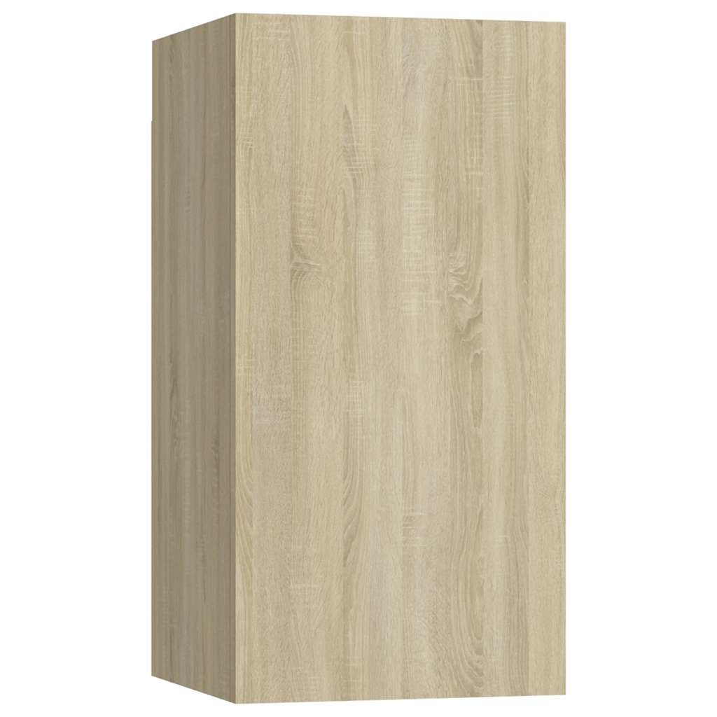 

vidaXL Tv-meubelen 2 st 30,5x30x60 cm spaanplaat sonoma eikenkleurig