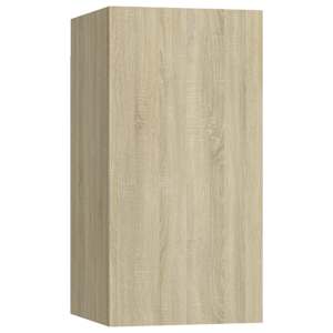 vidaXL Tv-meubels 2 st 30,5x30x60 cm bewerkt hout sonoma eikenkleurig