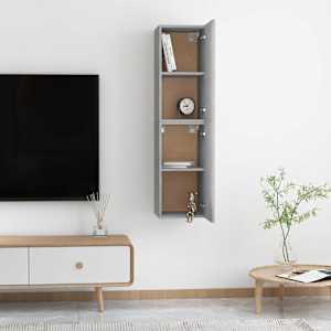 | Stenski TV kabinet | 2 pcs Betonsko siva 31 x 30 x 60 cm