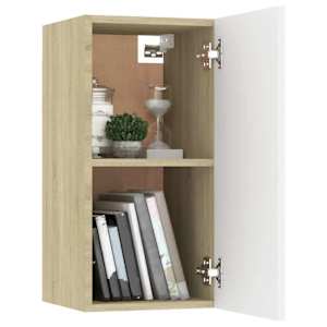 TV stolky 2 ks bílé a dub sonoma 30,5x30x60 cm kompozitní dřevo - obrázek 7