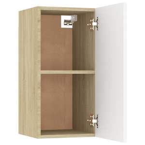 TV stolky 2 ks bílé a dub sonoma 30,5x30x60 cm kompozitní dřevo - obrázek 9