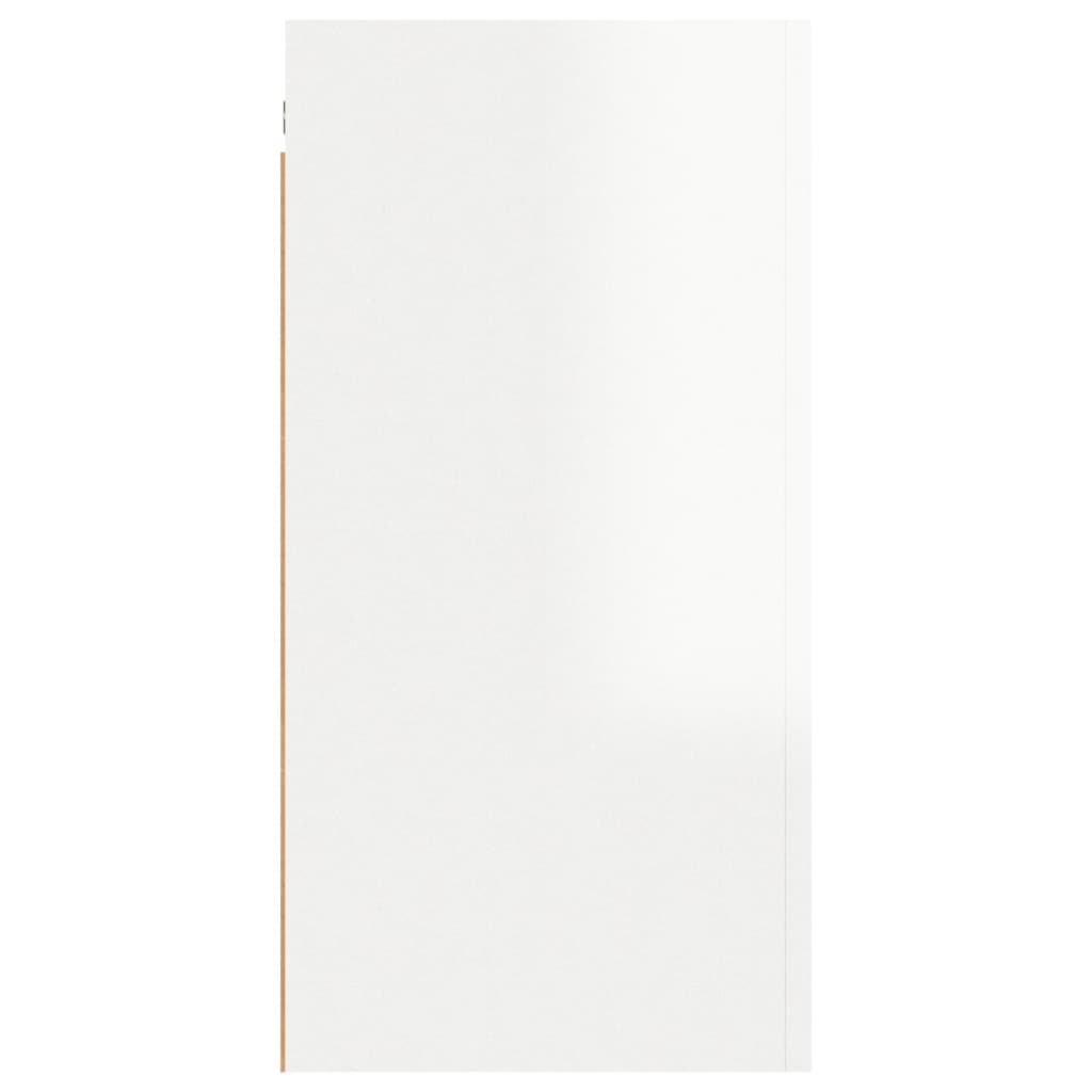 Meuble TV Blanc brillant 30,5x30x60 cm Aggloméré | meublestv.fr 5