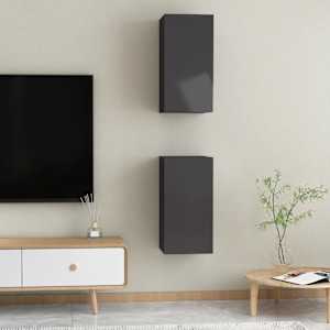 TV stolky 2 ks černé s vysokým leskem 30,5x30x60 cm - obrázek 4