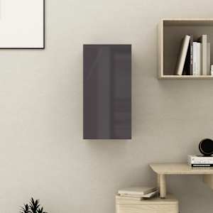 vidaXL Έπιπλο Τηλεόρασης Γυαλιστερό Γκρι 30,5 x 30 x 60εκ. Επεξ. Ξύλο