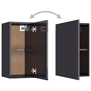 TV stolky 2 ks šedé s vysokým leskem 30,5x30x60 cm - obrázek 12