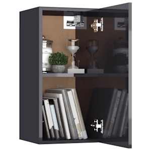 TV stolky 2 ks šedé s vysokým leskem 30,5x30x60 cm - obrázek 7