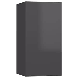 TV stolky 2 ks šedé s vysokým leskem 30,5x30x60 cm - obrázek 8