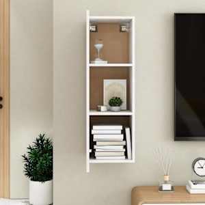 TV stolek bílý 30,5x30x90 cm kompozitní dřevo - obrázek 11