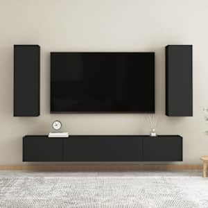 TV stolek černý 30,5x30x90 cm kompozitní dřevo - obrázek 12