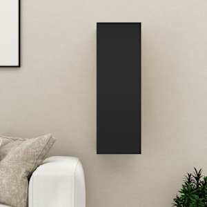 TV stolek černý 30,5x30x90 cm kompozitní dřevo - obrázek 1