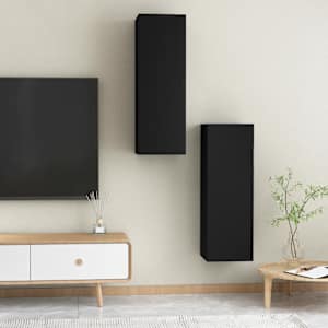 TV stolky 2 ks černé 30,5x30x90 cm kompozitní dřevo - obrázek 10