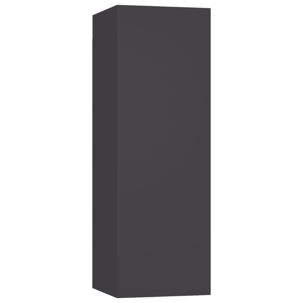 

vidaXL Tv-meubelen 2 st 30,5x30x90 cm spaanplaat grijs