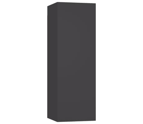 vidaXL Comode TV, 2 buc., gri, 30,5x30x90 cm lemn prelucrat