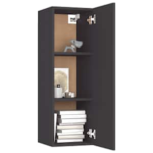 TV stolky 2 ks šedé 30,5x30x90 cm kompozitní dřevo - obrázek 9