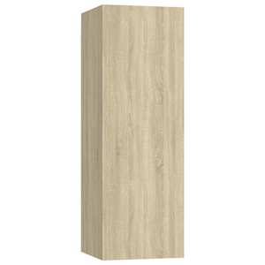 TV stolek dub sonoma 30,5x30x90 cm kompozitní dřevo - obrázek 2