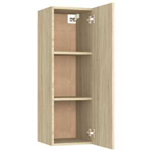 TV stolek dub sonoma 30,5x30x90 cm kompozitní dřevo - obrázek 5