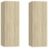 vidaXL telerikapid 2 tk, Sonoma tamm 30,5 x 30 x 90 cm, tehispuit