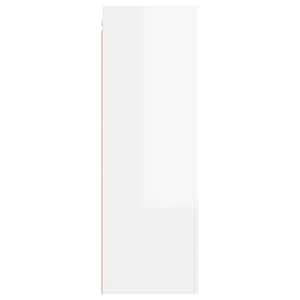 TV stolek bílý s vysokým leskem 30,5x30x90 cm kompozitní dřevo - obrázek 4