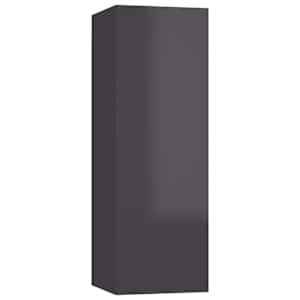 TV stolek šedý s vysokým leskem 30,5x30x90 cm kompozitní dřevo - obrázek 2