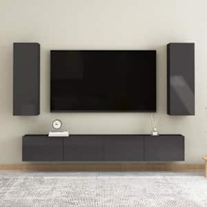TV stolek šedý s vysokým leskem 30,5x30x90 cm kompozitní dřevo - obrázek 12