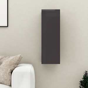 TV stolek šedý s vysokým leskem 30,5x30x90 cm kompozitní dřevo - obrázek 1